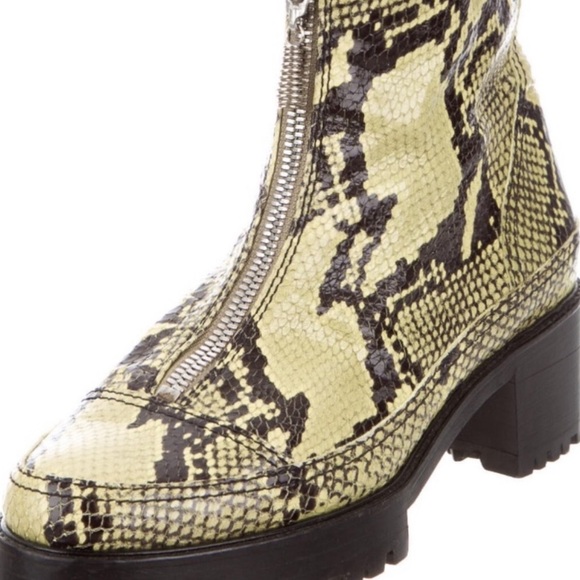 amazing NICOLE SALDANA python ankle boots size 9.5 - Picture 2 of 5